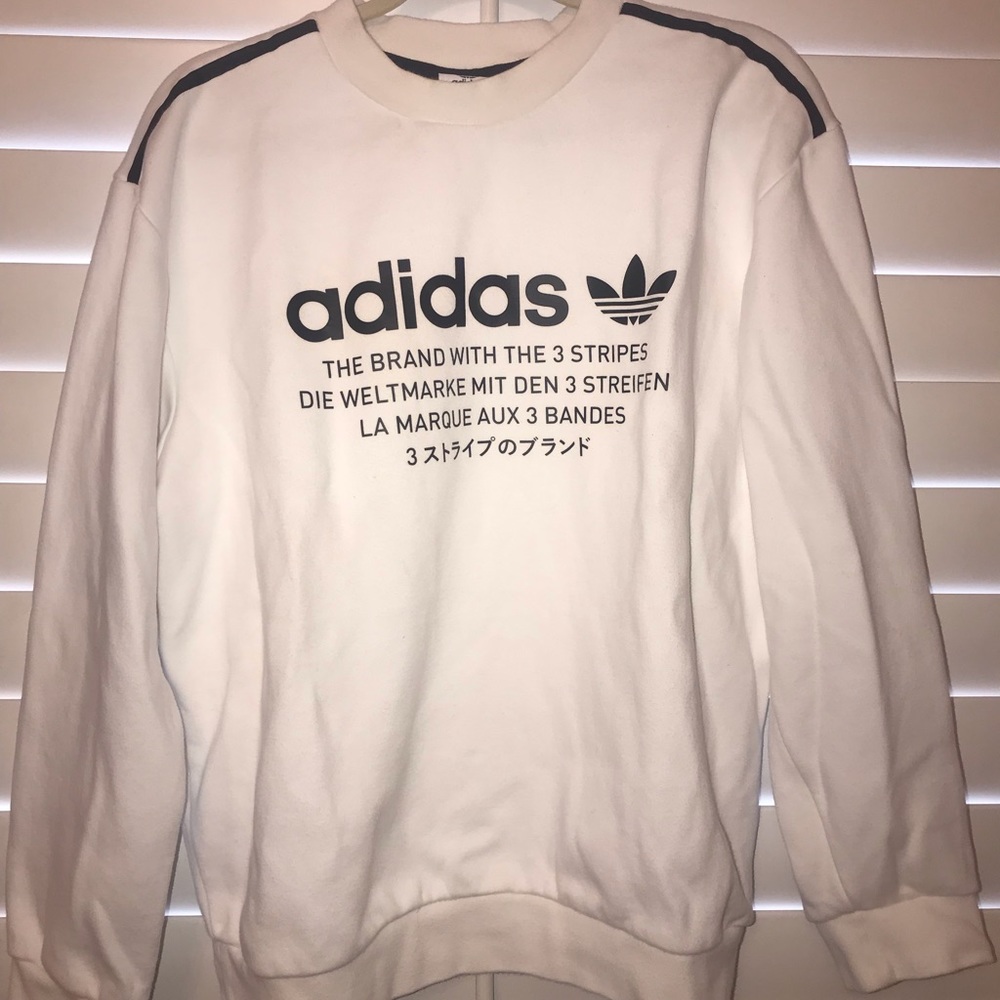 White Adidas Sweater